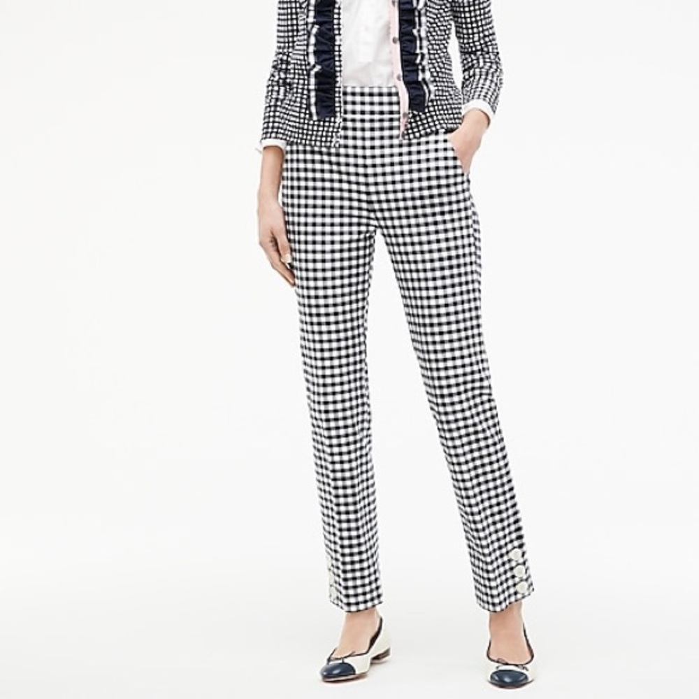 J. crew Remi pant in gingham Size 2